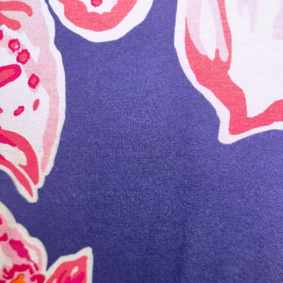 Lilly Pulitzer Sophie Stretch Print Dress with Pink and Orange pattern. - Picture 5 of 5